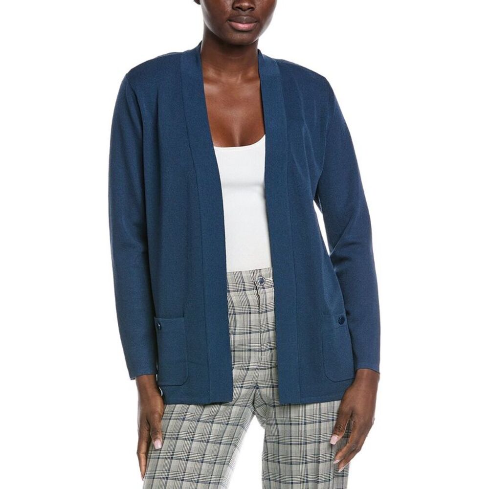 Anne Klein Womens  Malibu Cardigan, Blue